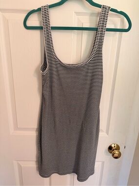 Universal Thread Black & White Striped Tank Dress